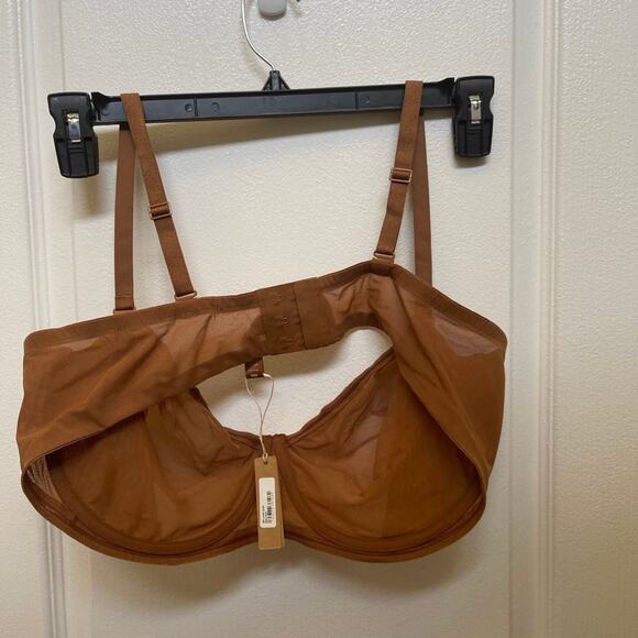 Skims bronze underwire sheer bra 42DD New with tags - Picture 6 of 10